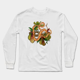 Corn Snake & Carnivorous Plants Long Sleeve T-Shirt